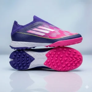 Chaussures de football turf violet/rose