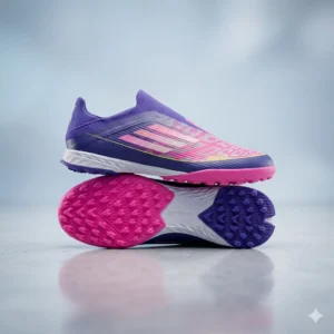 Chaussures de football turf violet/rose