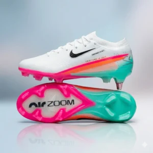 Chaussures de football professionnelles blanc/multicolore