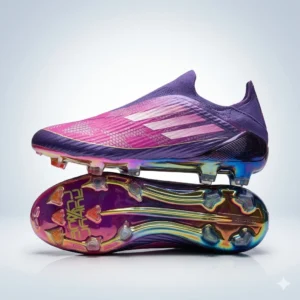 Chaussures de football professionnelles violet/rose