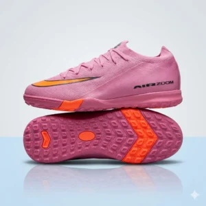 Chaussures de football turf rose/orange