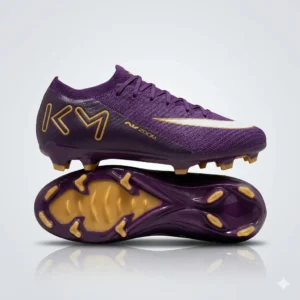 Chaussures de football professionnelles violet/or